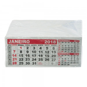 Folhinha Calendário 2018